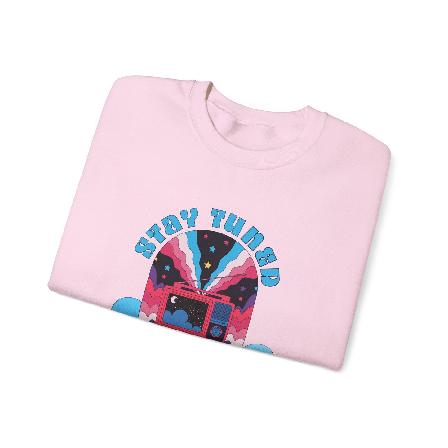 Stay Tuned Cosmic Retro Sweatshirt - Dreamglow Celestial Crewneck