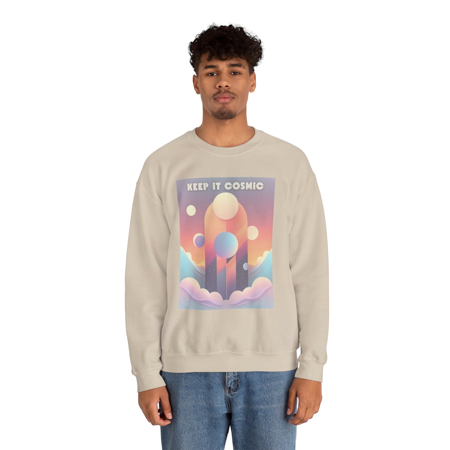 Pastel Cosmos Sweatshirt – Keep It Cosmic Celestial Aesthetic Crewneck