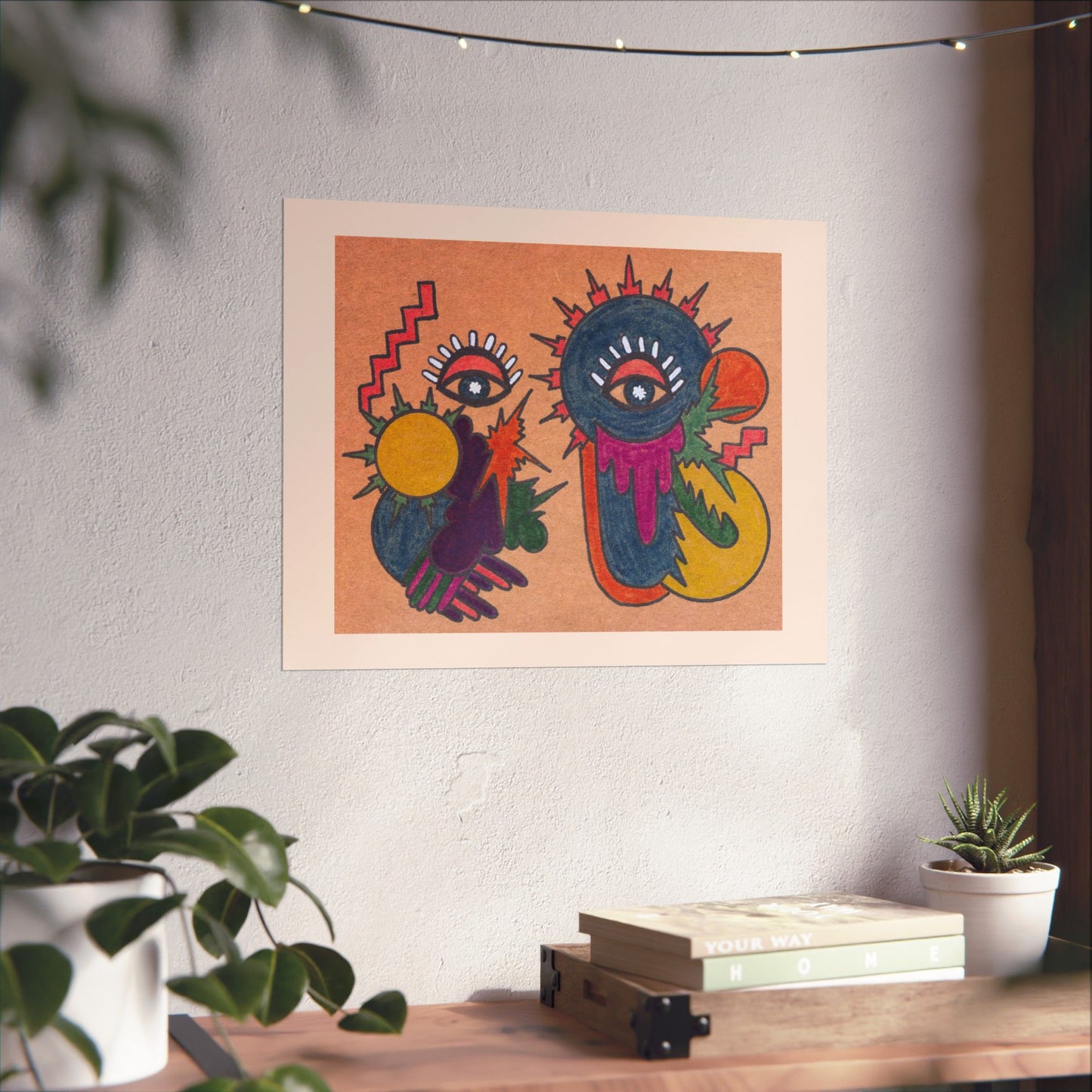 Grist for the Mill | Surreal Eye Symbolism | Hand-Drawn Intuitive Art Print