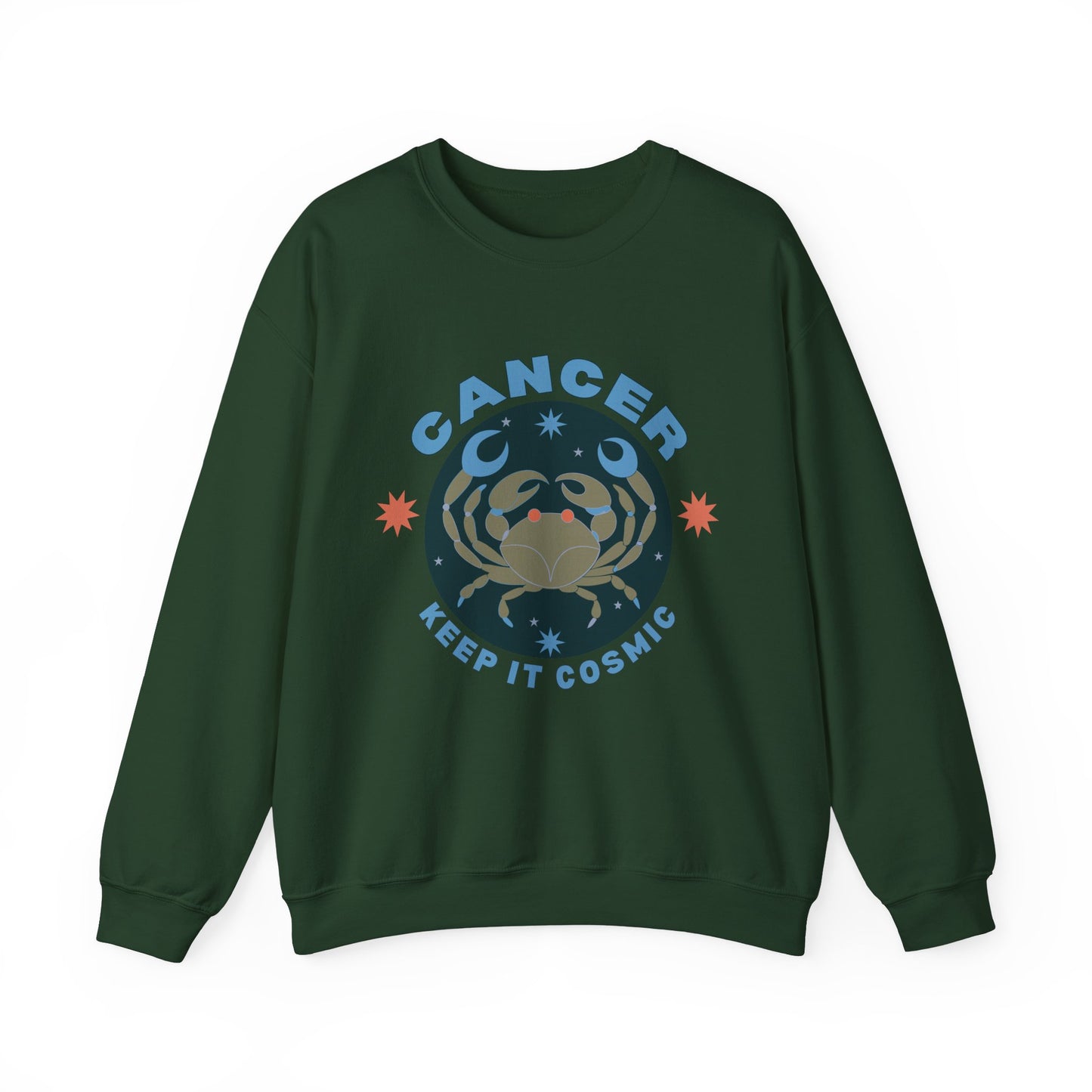 Keep It Cosmic - Retro Star Sign Astro Sweatshirt | Cancer
