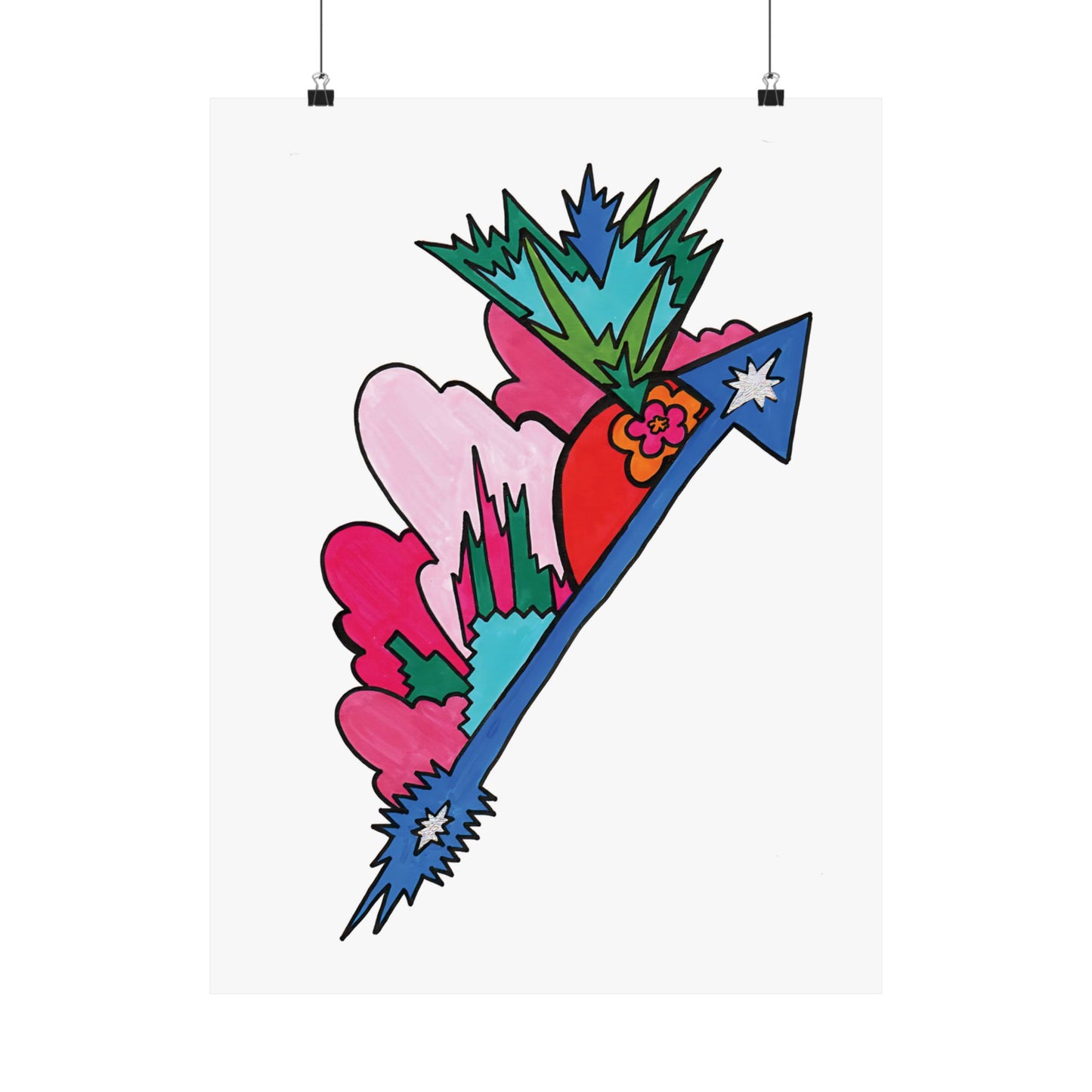 Blossom Arrow Abstract Art Print