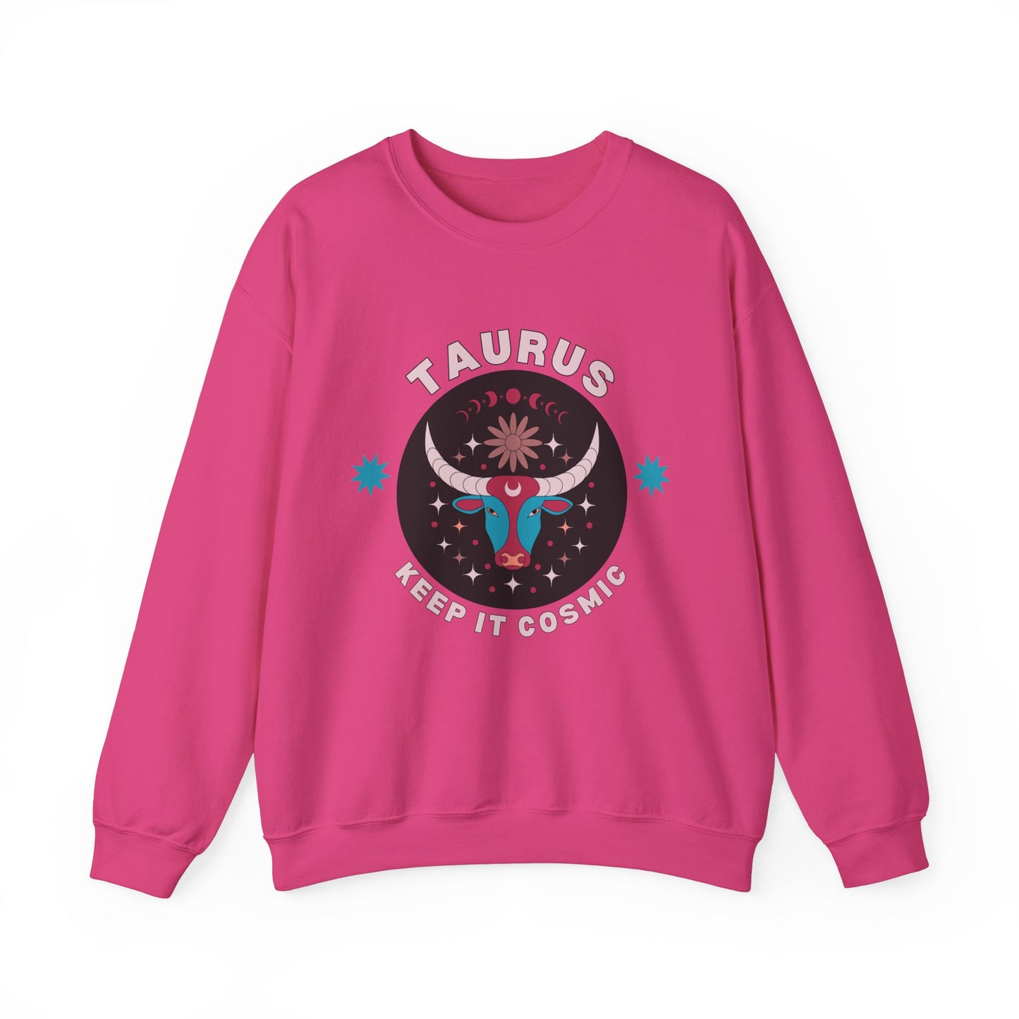 Keep It Cosmic - Retro Star Sign Astro Sweatshirt | Taurus