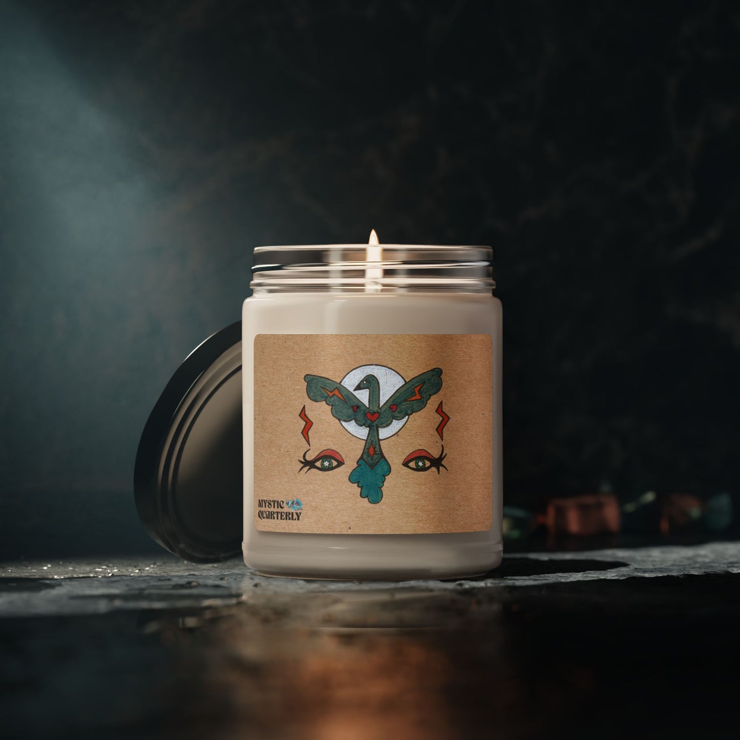 Feel to See Ritual Candle – Cosmic Lunar Symbolic Art