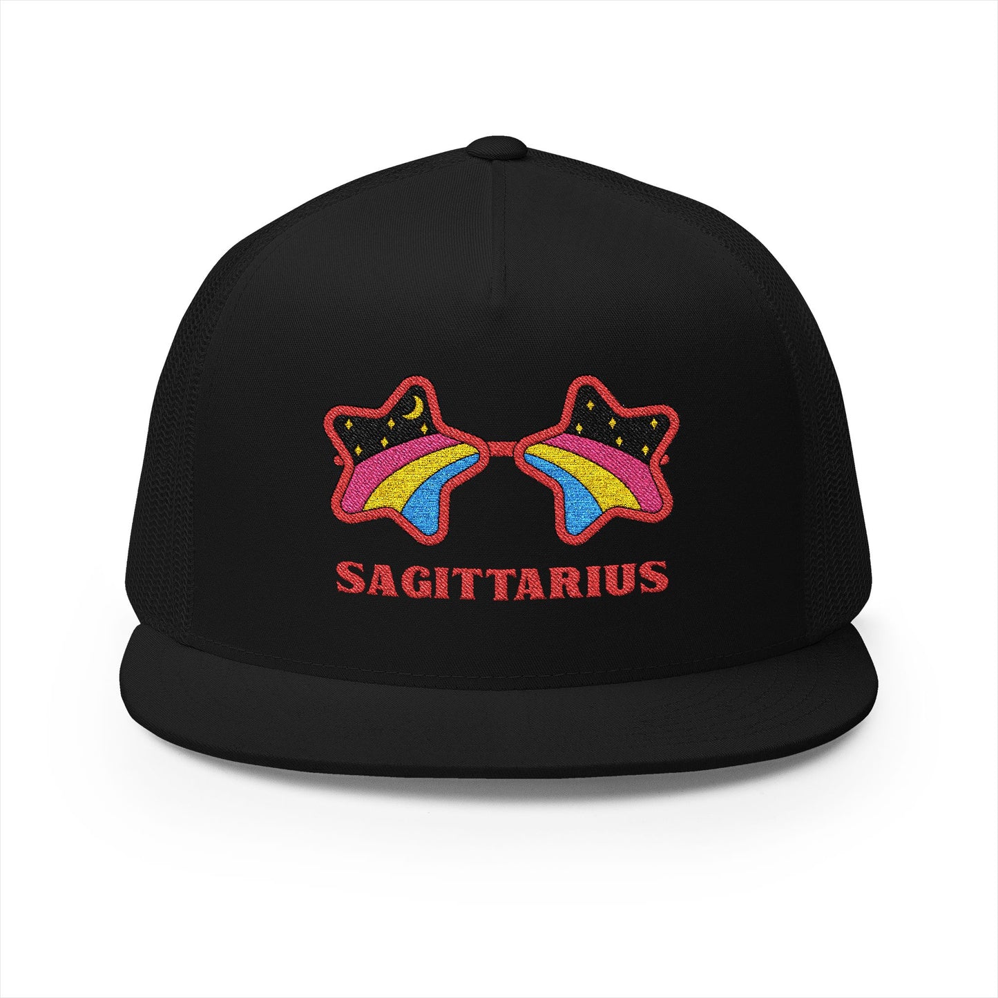 Retro Zodiac Sign Trucker Hat — Sagittarius