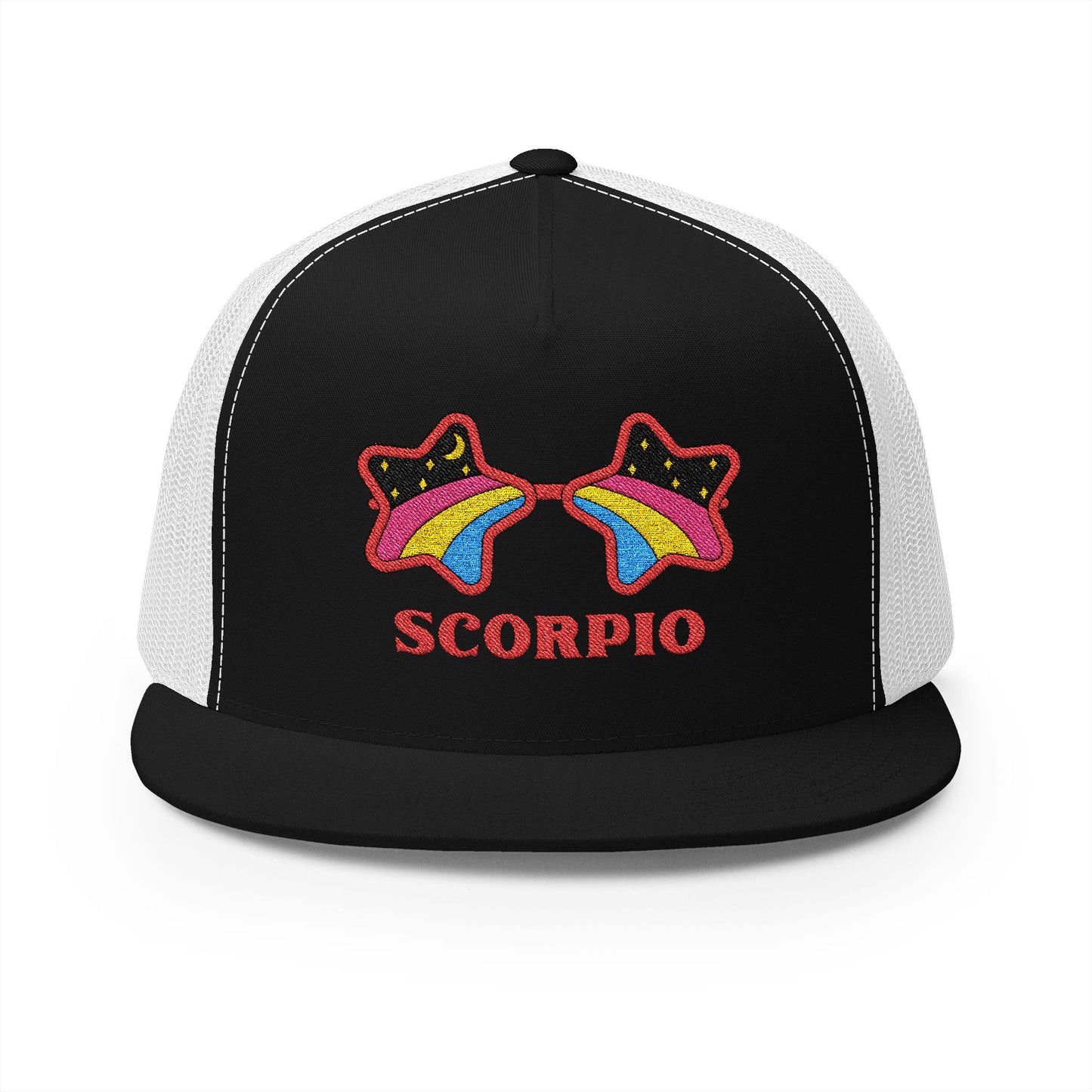 Retro Zodiac Sign Trucker Hat — Scorpio