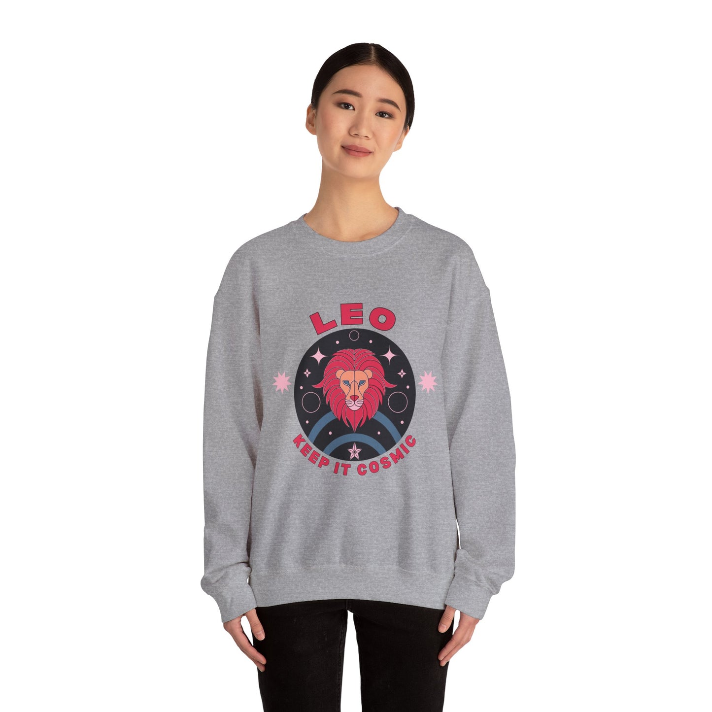 Keep It Cosmic - Retro Star Sign Astro Sweatshirt | Leo