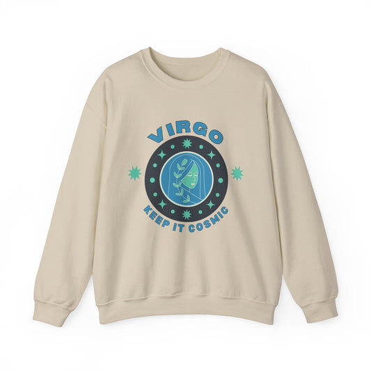 Keep It Cosmic - Retro Star Sign Astro Sweatshirt | Virgo