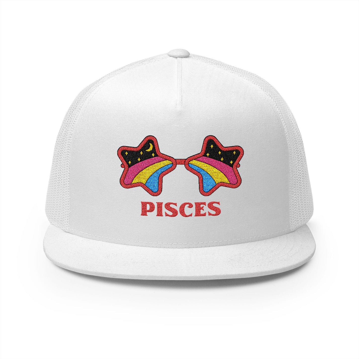 Retro Zodiac Sign Trucker Hat — Pisces