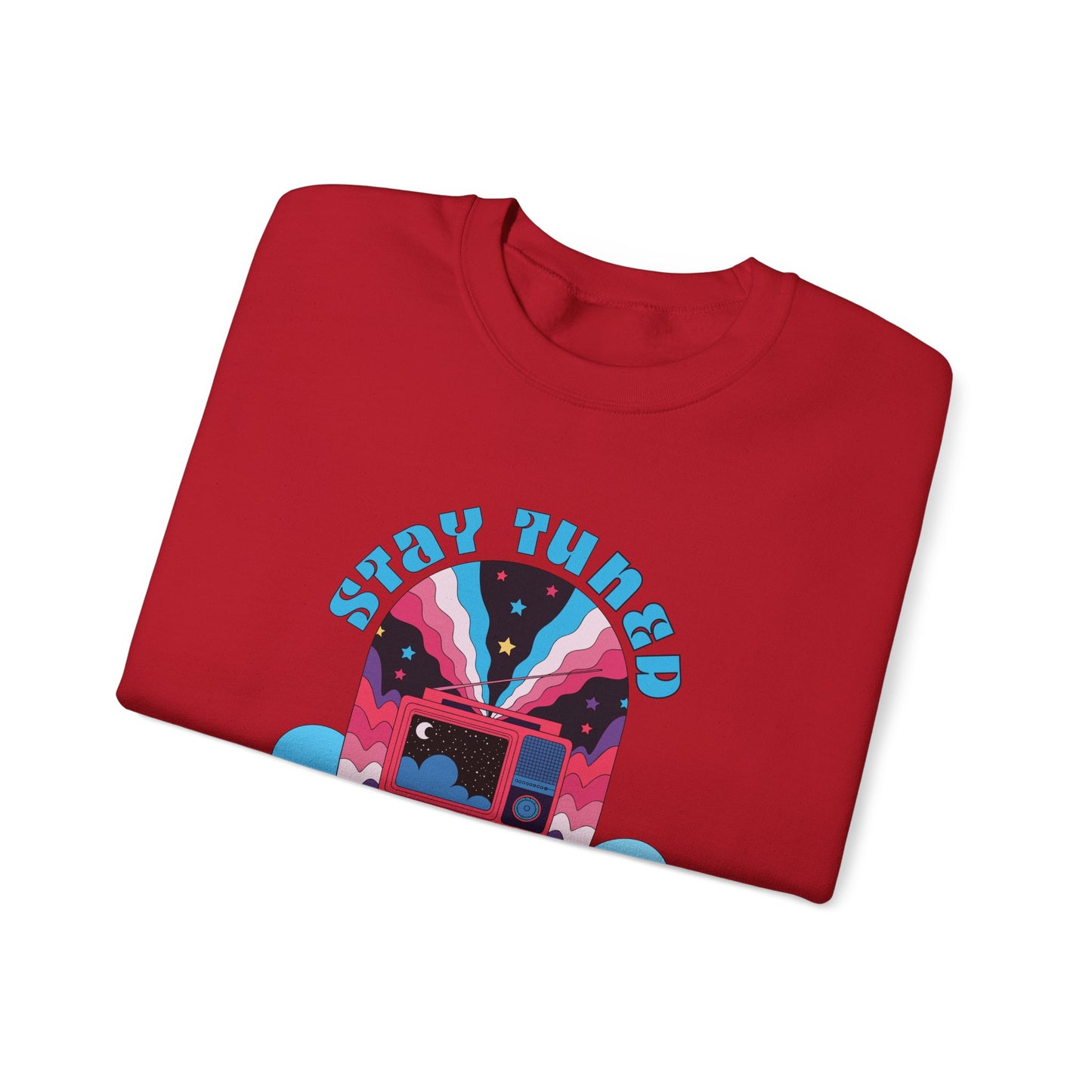 Stay Tuned Cosmic Retro Sweatshirt - Dreamglow Celestial Crewneck