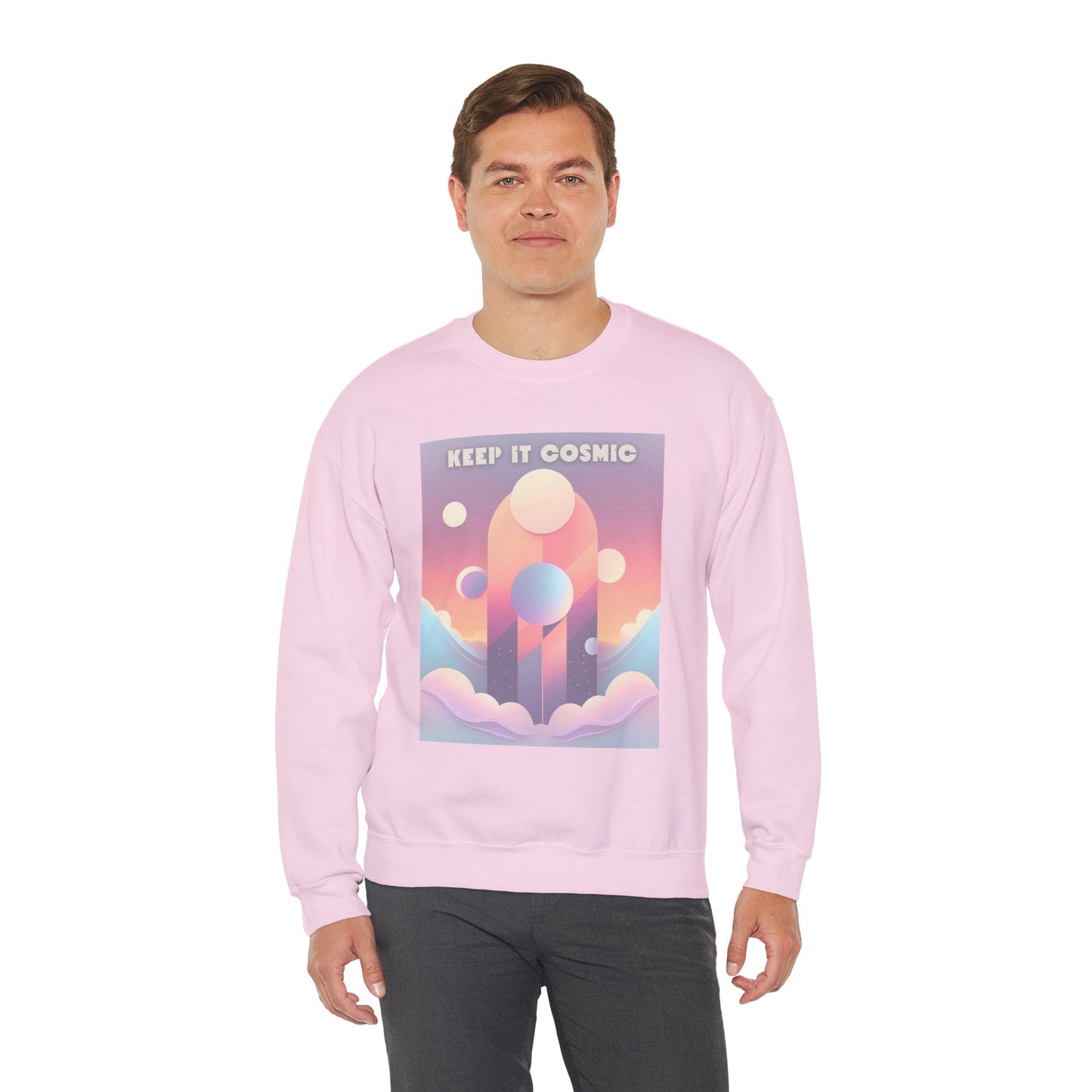 Pastel Cosmos Sweatshirt – Keep It Cosmic Celestial Aesthetic Crewneck