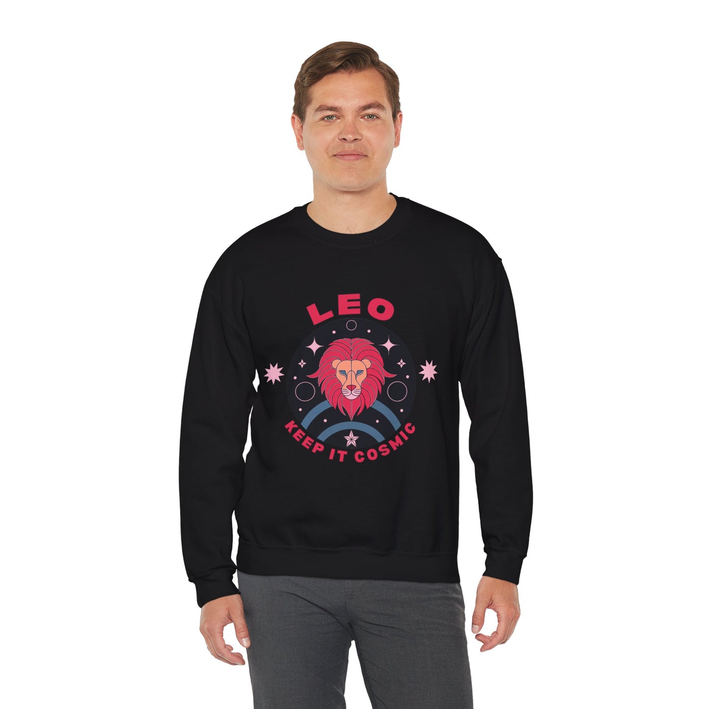 Keep It Cosmic - Retro Star Sign Astro Sweatshirt | Leo