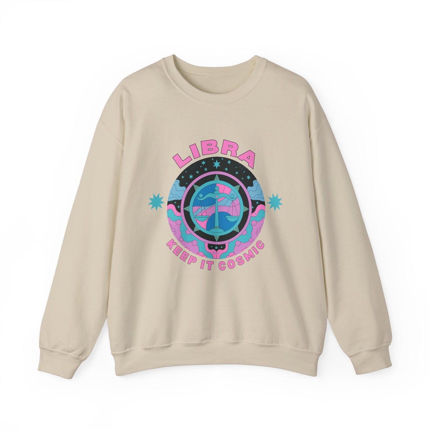 Keep It Cosmic - Retro Star Sign Astro Sweatshirt | Libra