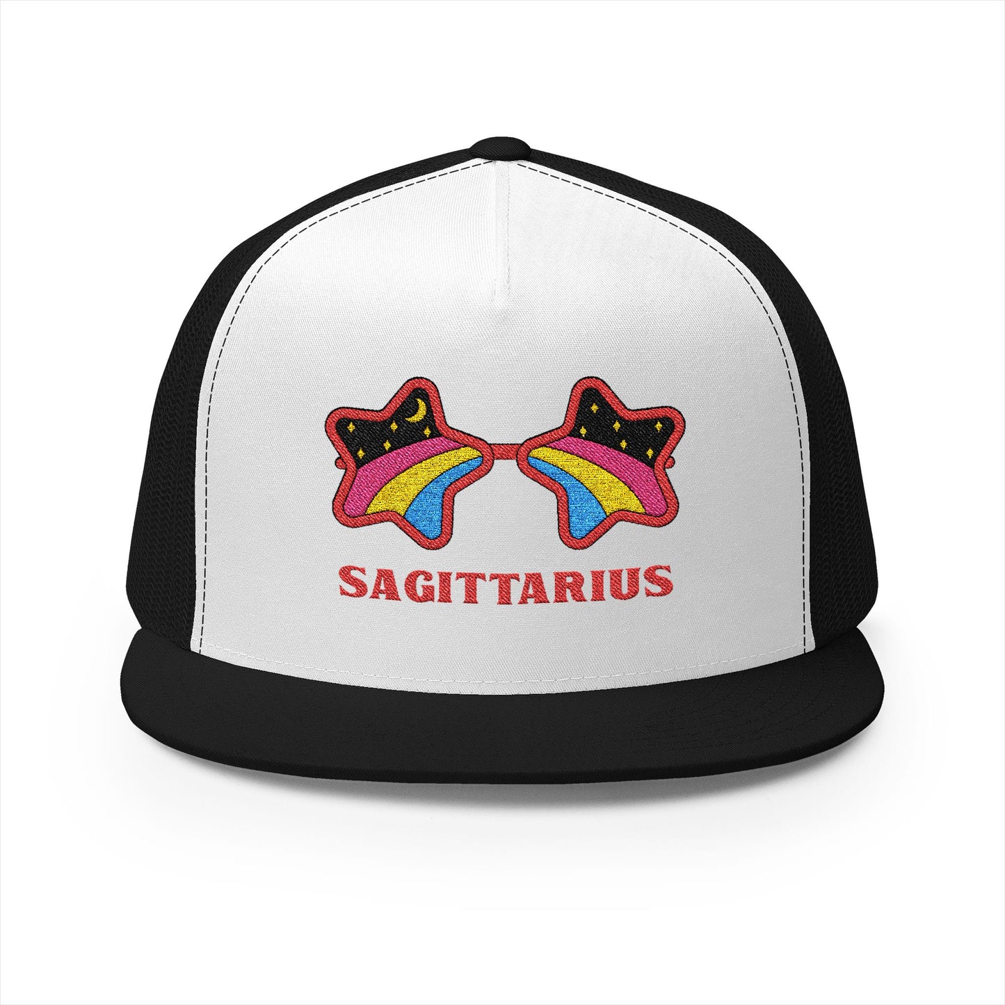 Retro Zodiac Sign Trucker Hat — Sagittarius
