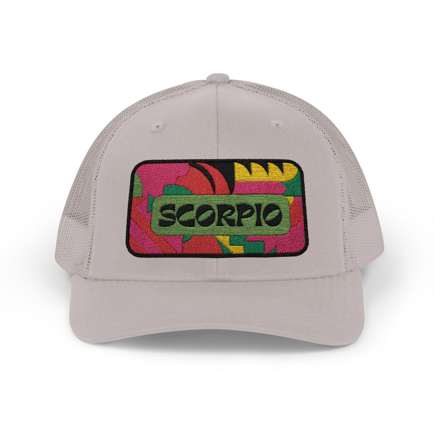 Scorpio Trucker Hat - Retro Astrology Snapback Cap - Embroidered Horoscope Hat
