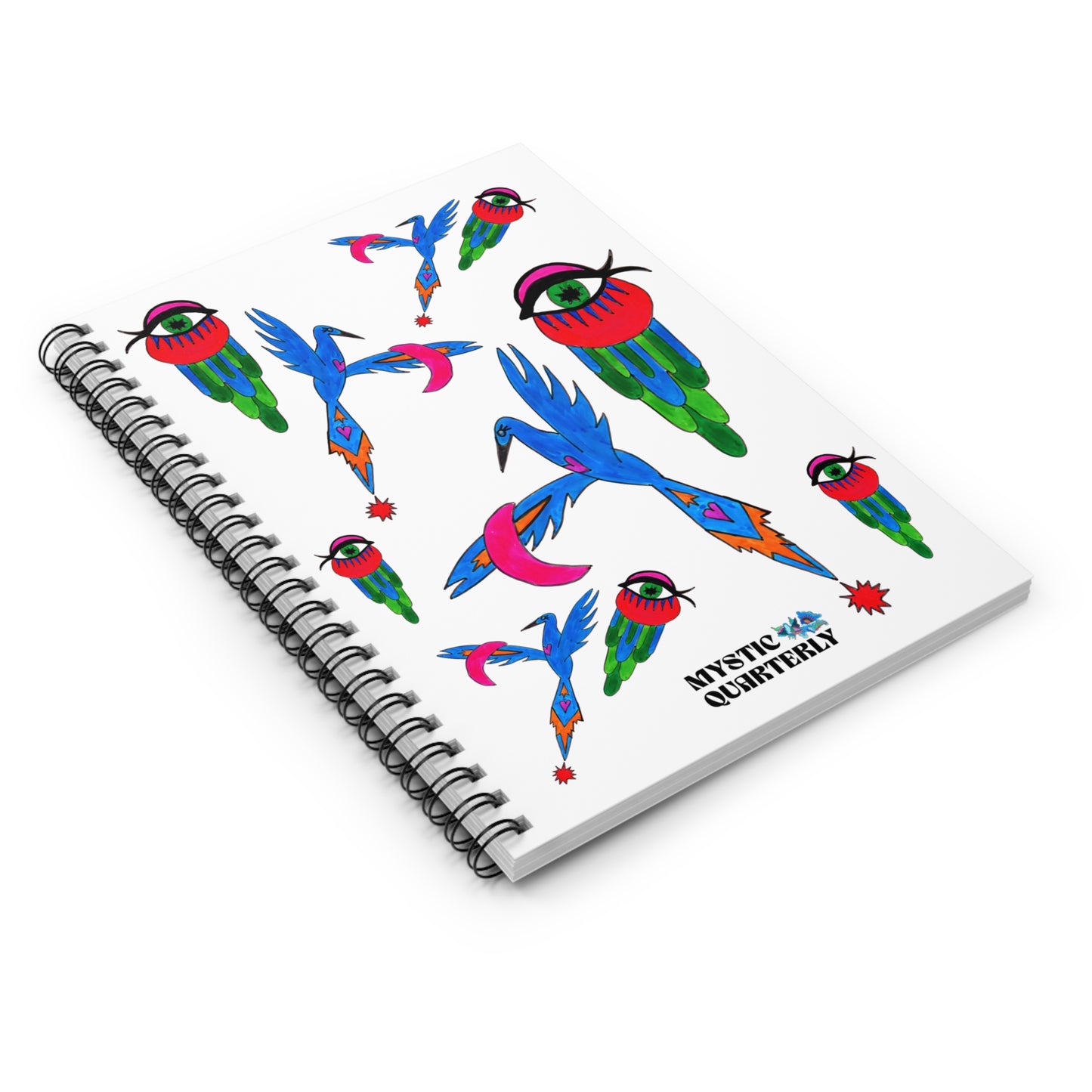 Scorpio Full Moon "Secret Diary" Spiral Notebook (6" x 8")