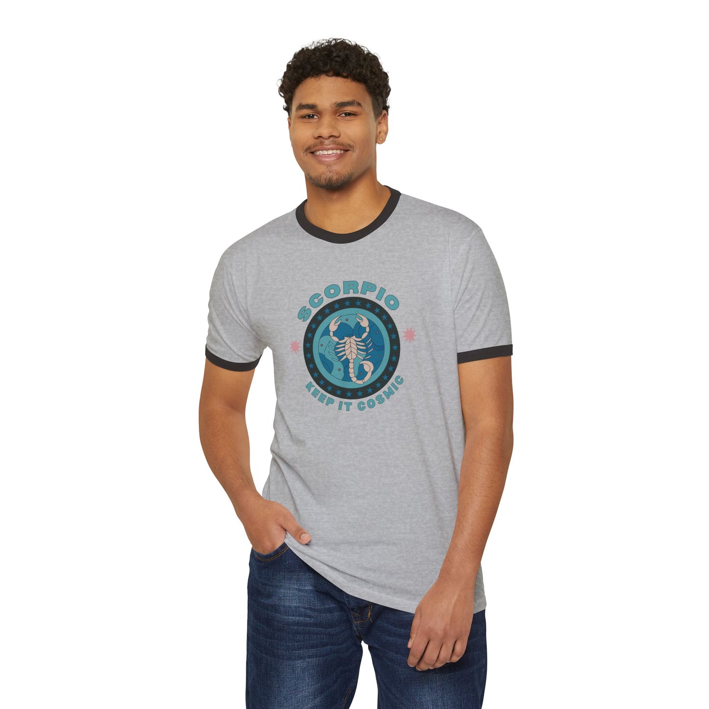 Keep it Cosmic Astrology Retro Ringer Tee — Scorpio Zodiac T-Shirt