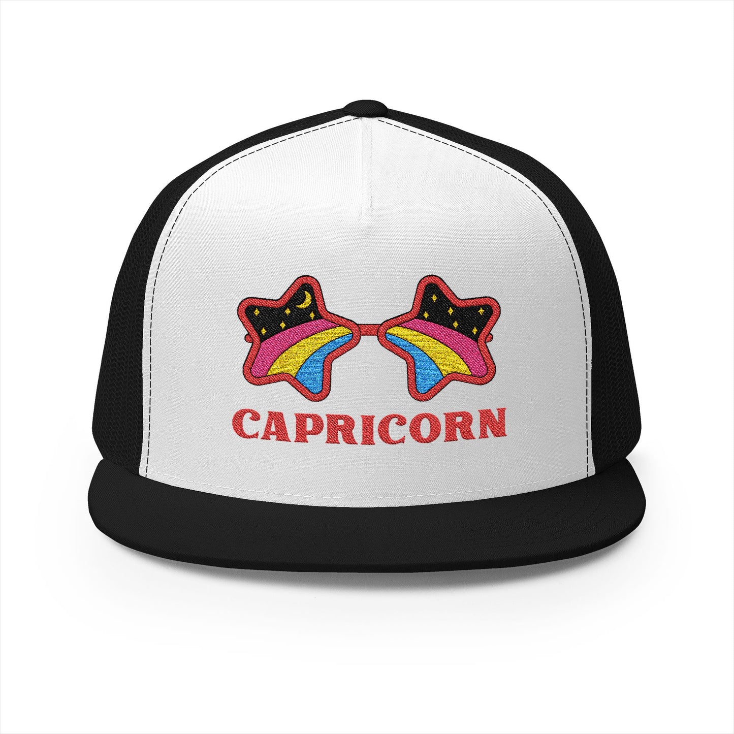 Retro Zodiac Sign Trucker Hat — Capricorn