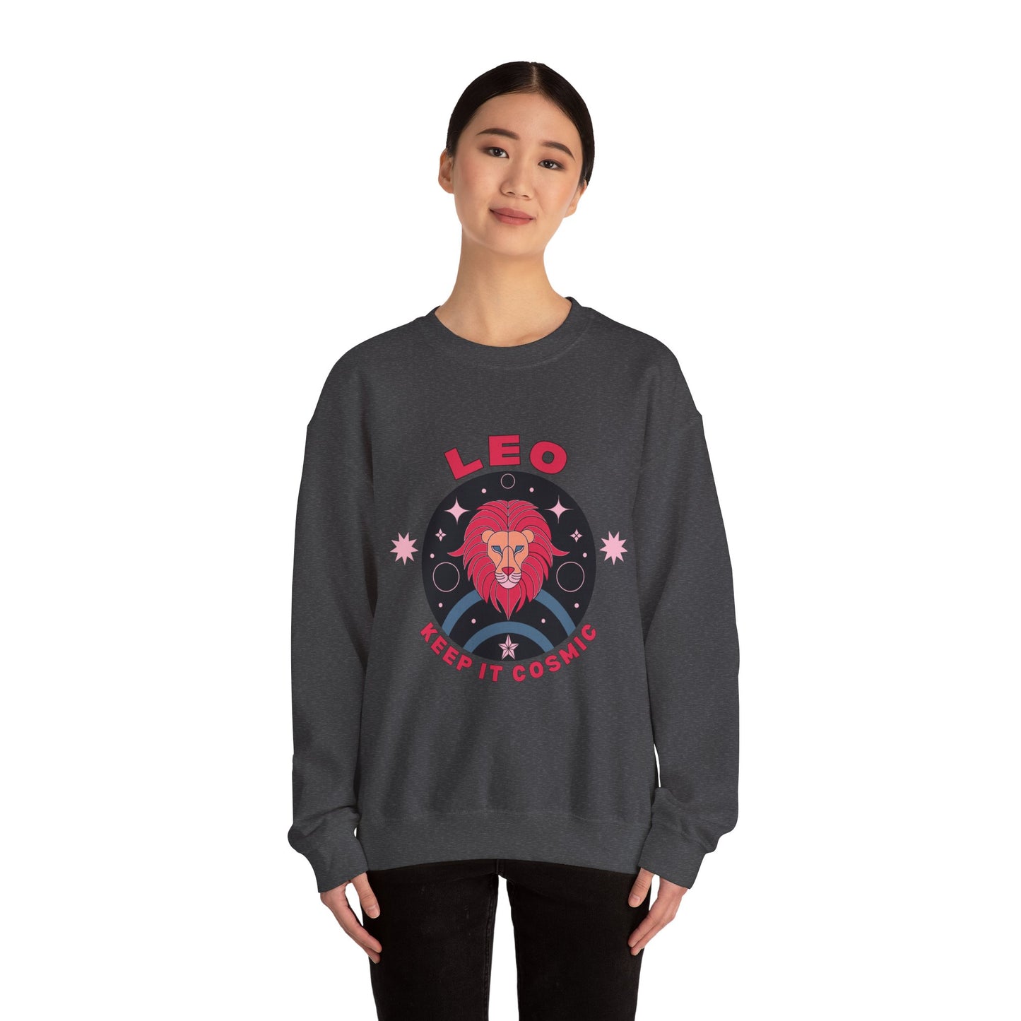 Keep It Cosmic - Retro Star Sign Astro Sweatshirt | Leo