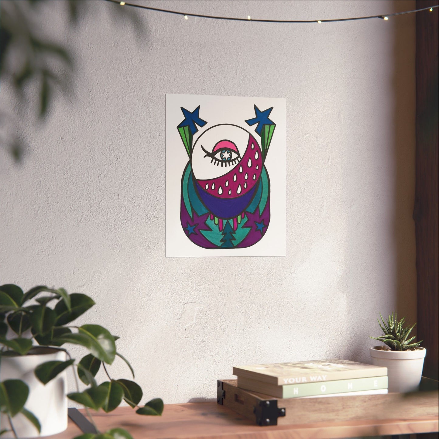 Lunar Eye | Esoteric Surreal Moon Art Print