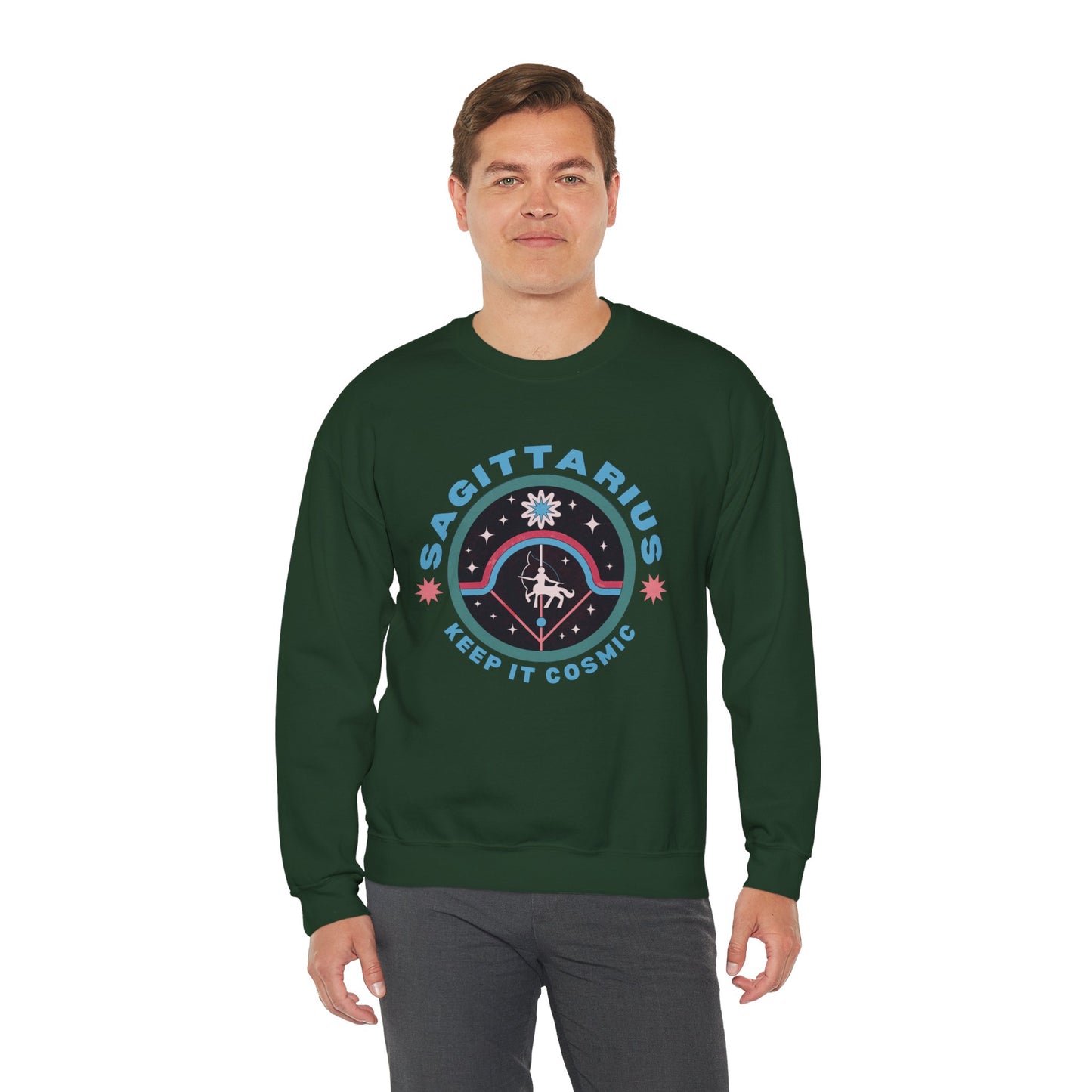 Keep It Cosmic - Retro Star Sign Astro Sweatshirt | Sagittarius