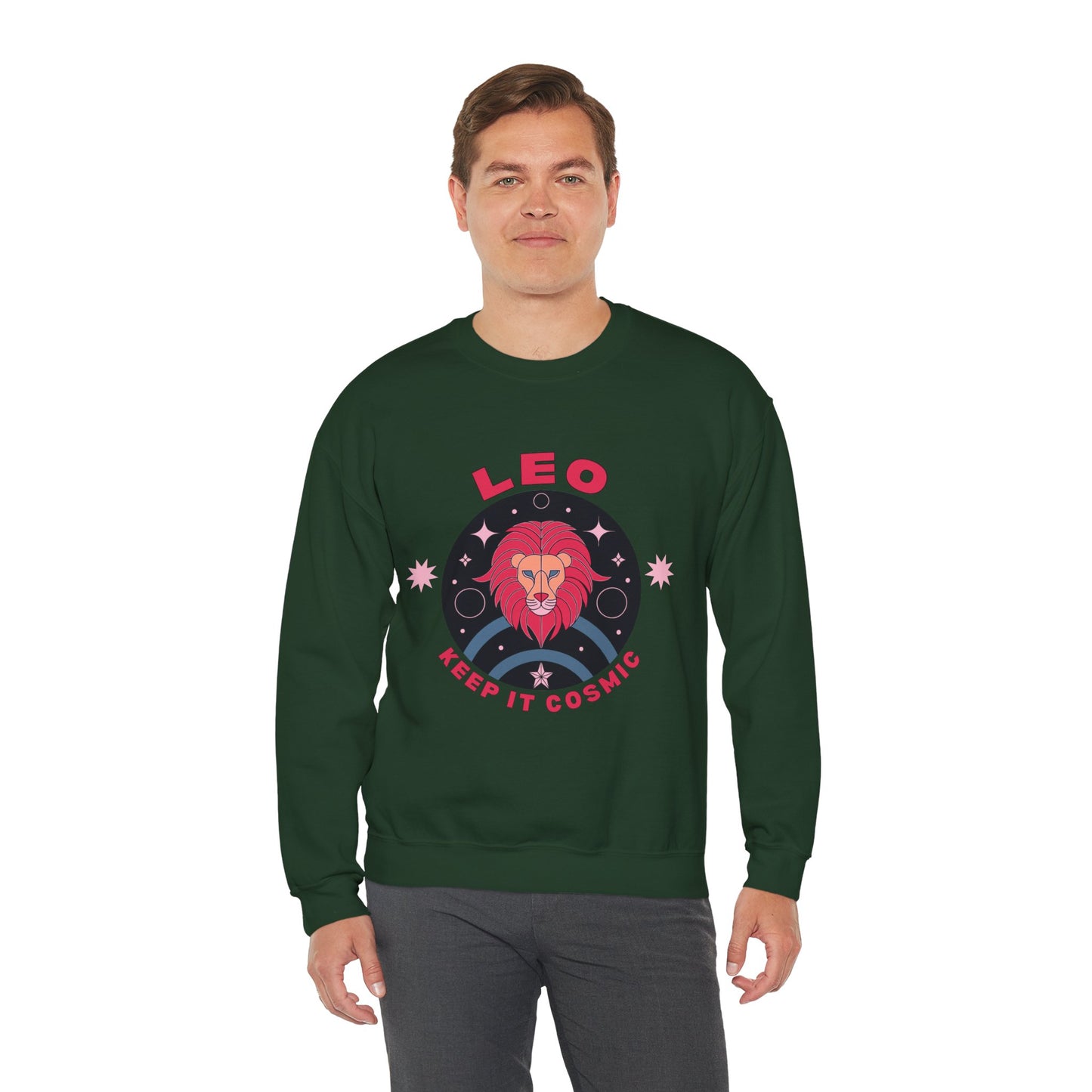 Keep It Cosmic - Retro Star Sign Astro Sweatshirt | Leo