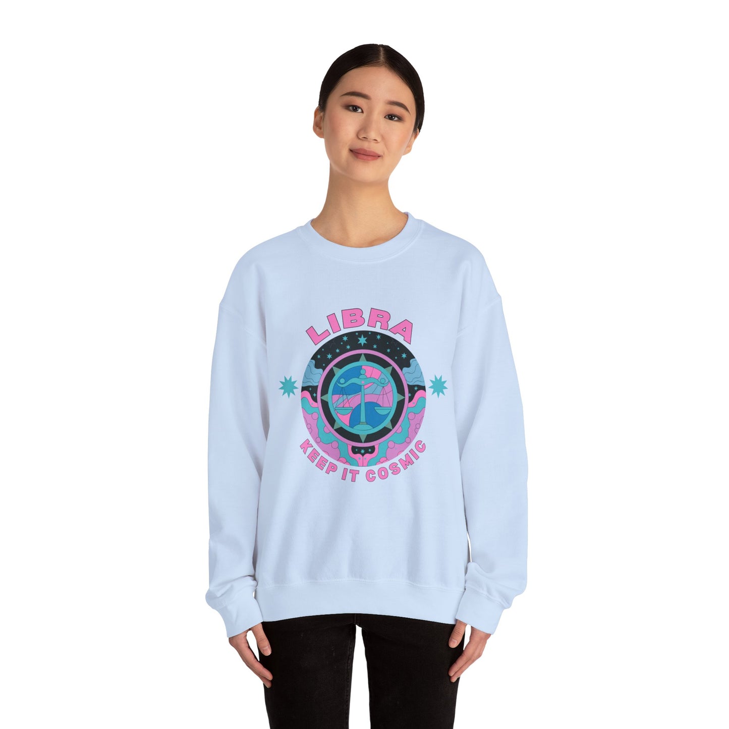 Keep It Cosmic - Retro Star Sign Astro Sweatshirt | Libra
