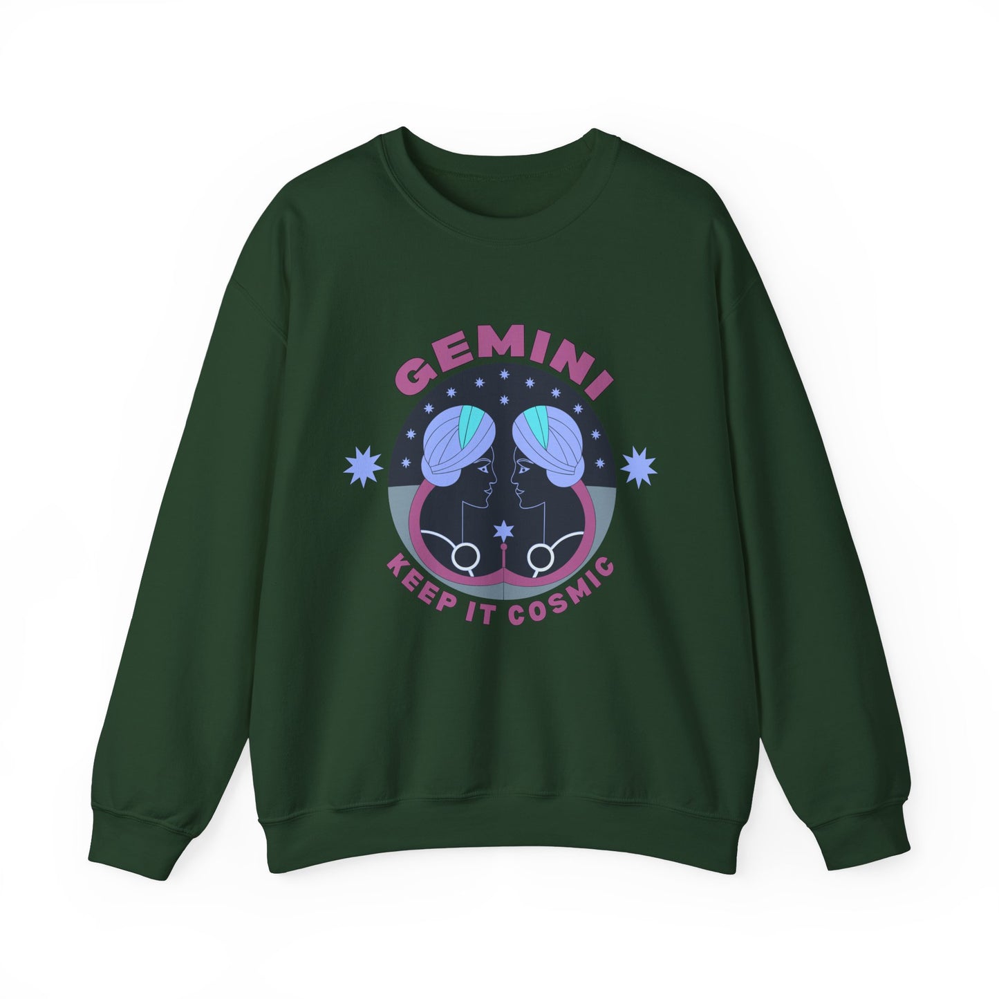 Keep It Cosmic - Retro Star Sign Astro Sweatshirt | Gemini
