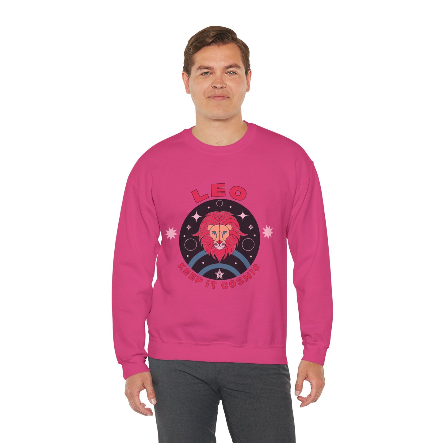 Keep It Cosmic - Retro Star Sign Astro Sweatshirt | Leo