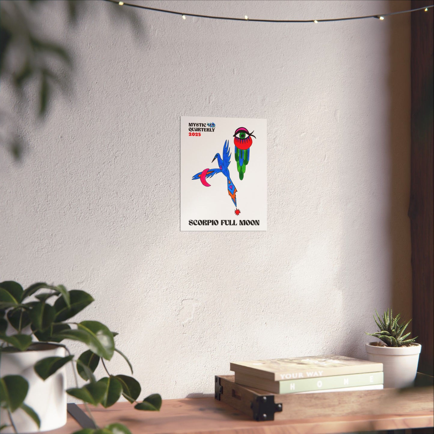 Scorpio Full Moon 2025 Fine Art Print (Minimalist Edition)