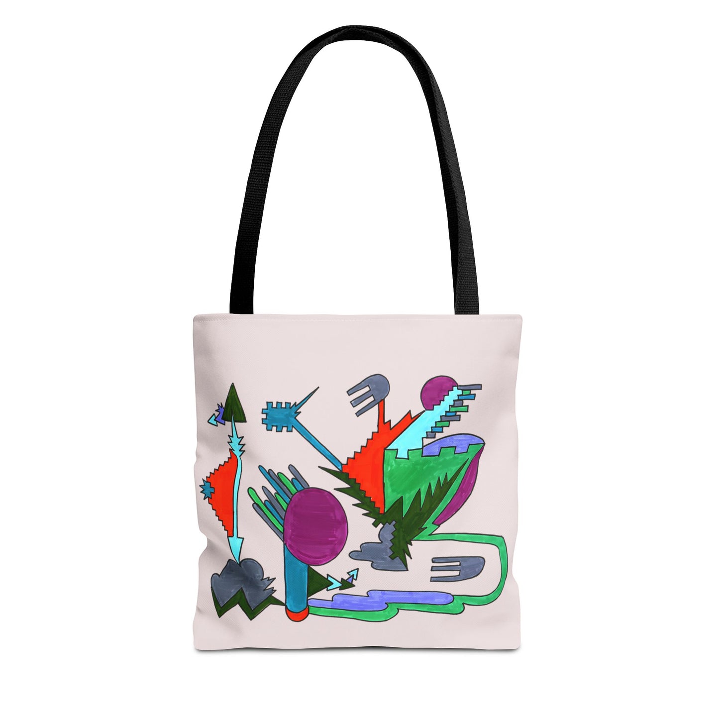 Directional Code | Abstract Glyph Tote Bag (3 Sizes)