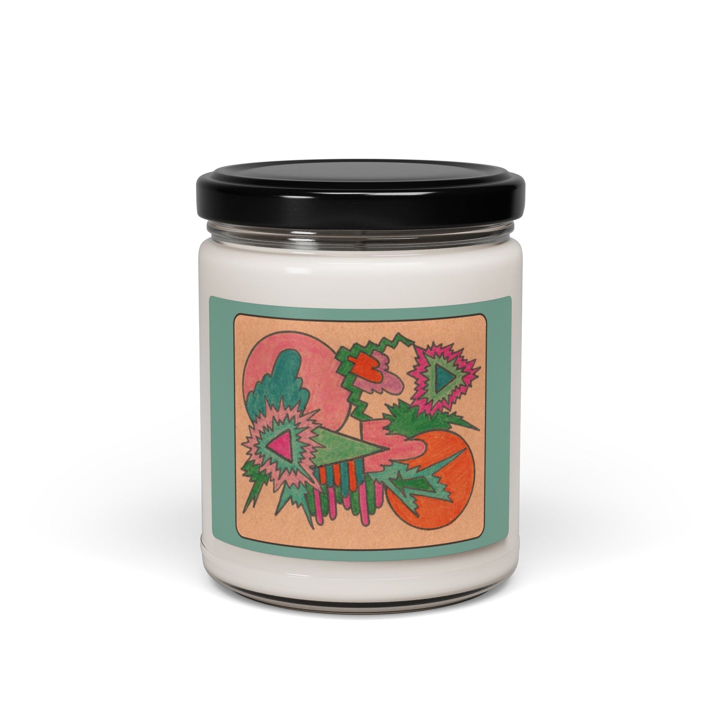 Colorful Abstract Cosmic Illustration Candle