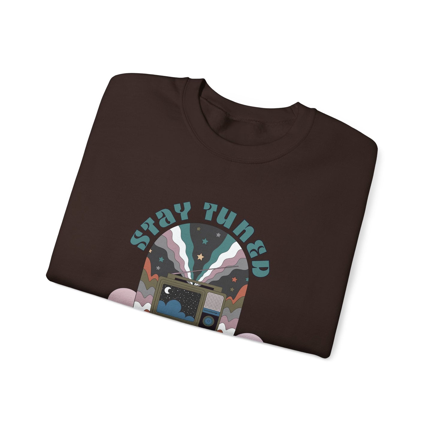 Stay Tuned Cosmic Retro Sweatshirt - Earthglow Celestial Crewneck