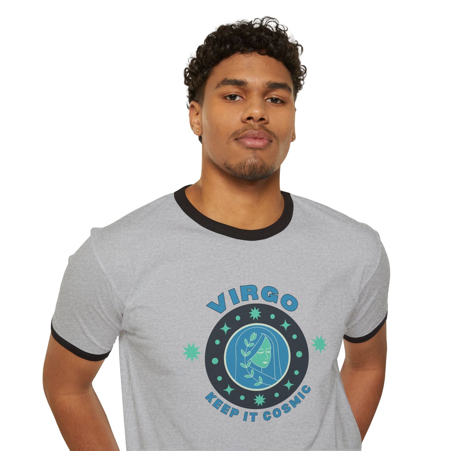 Keep it Cosmic Astrology Retro Ringer Tee — Virgo Zodiac T-Shirt