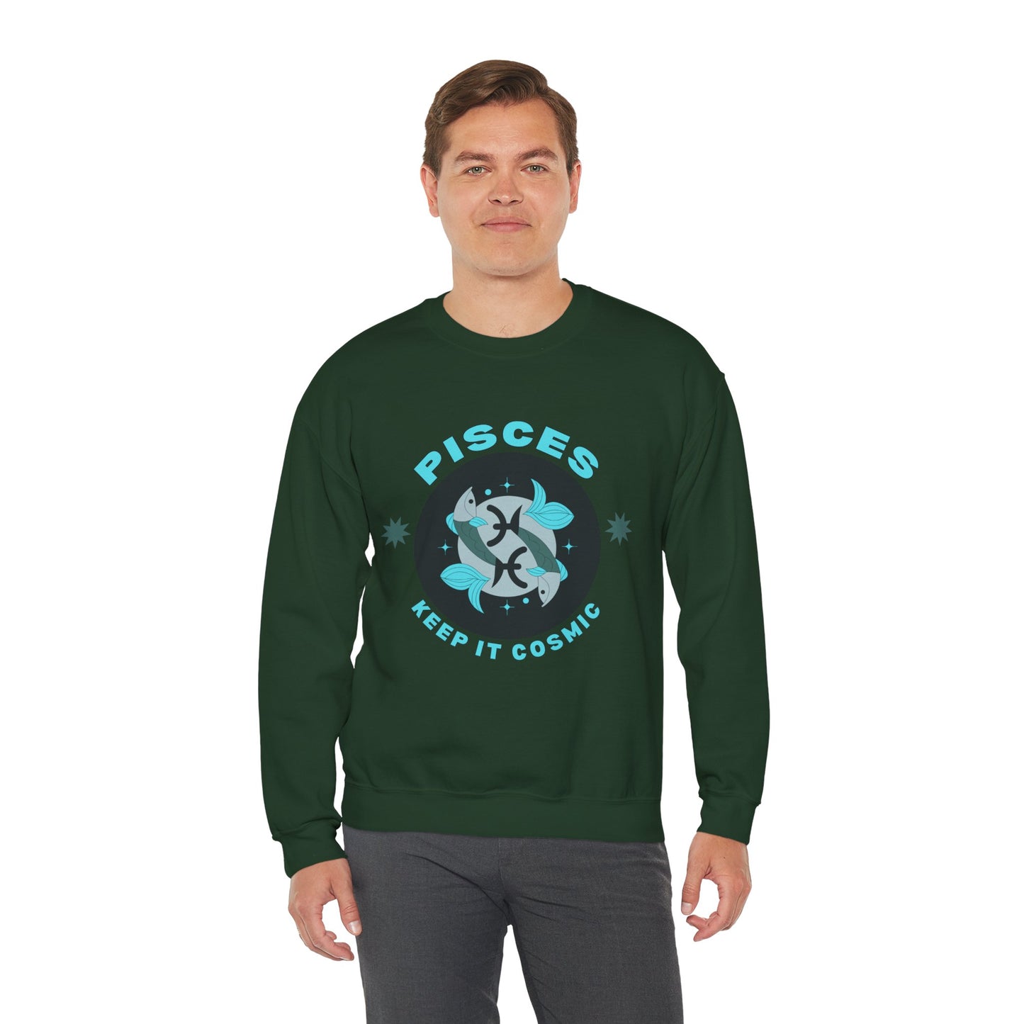 Keep It Cosmic - Retro Star Sign Astro Sweatshirt | Pisces