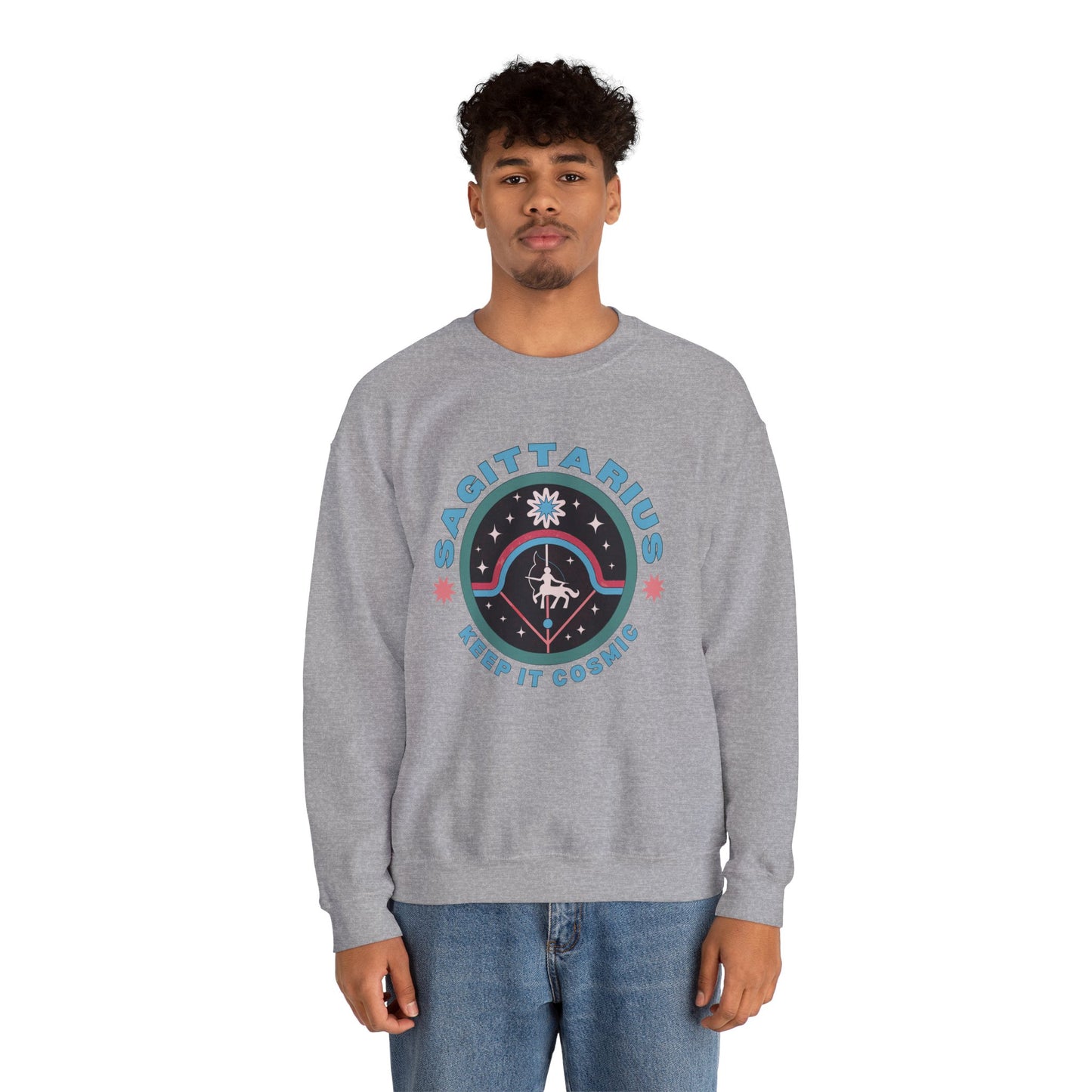 Keep It Cosmic - Retro Star Sign Astro Sweatshirt | Sagittarius