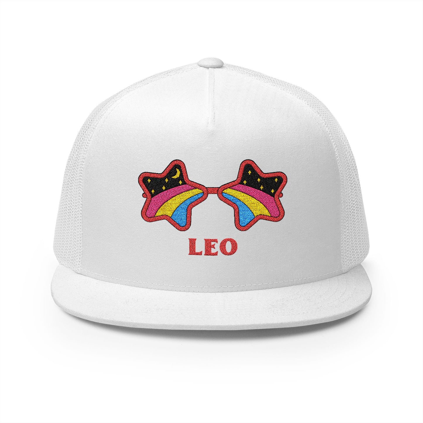 Retro Zodiac Sign Trucker Hat — Leo