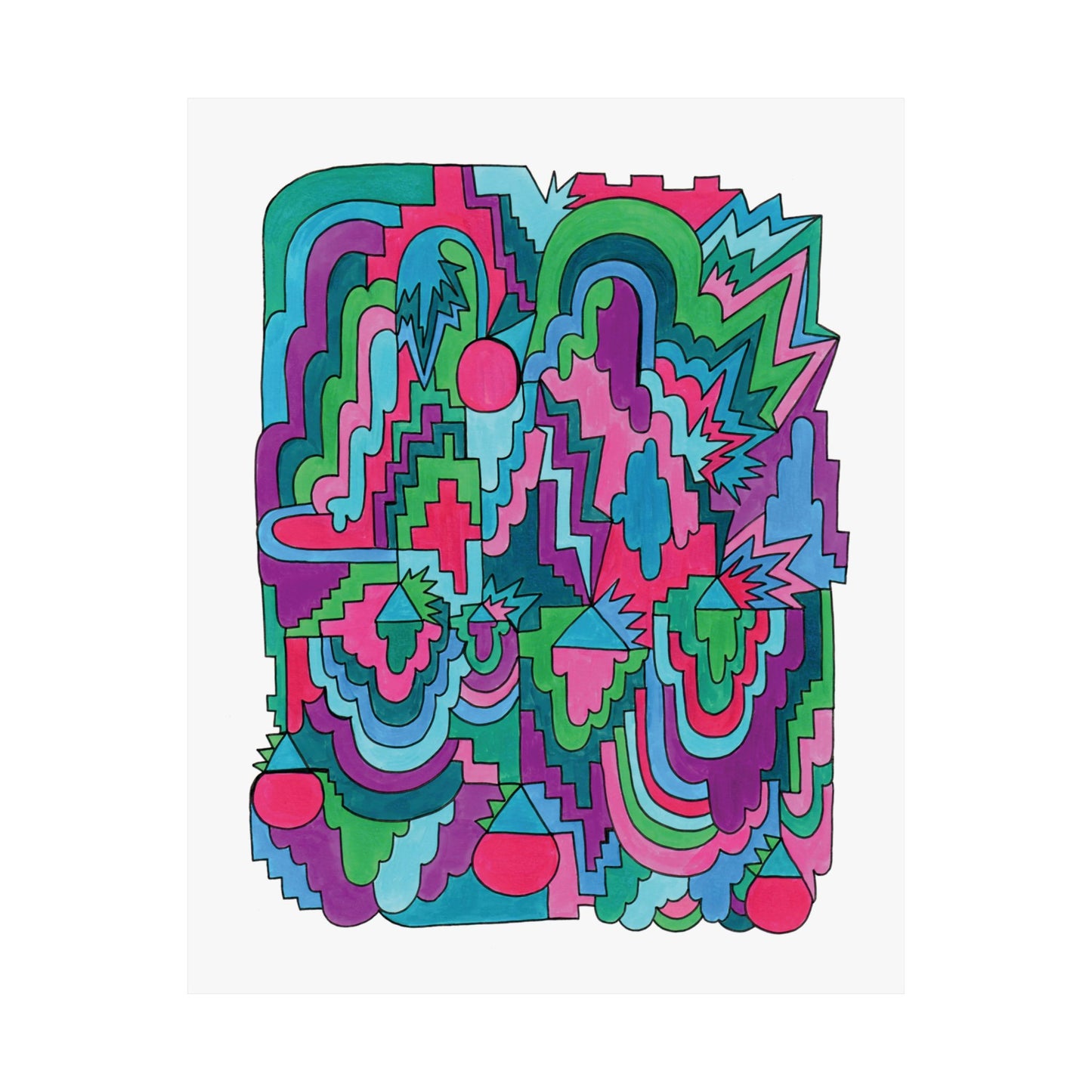 Maxed Out Abstract Maximalist Art print
