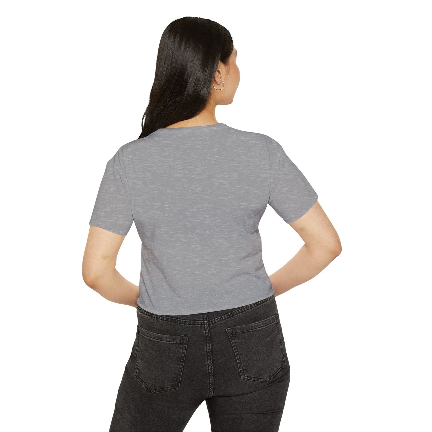 Aquarius Black Star Crop Top – Retro Zodiac Tee