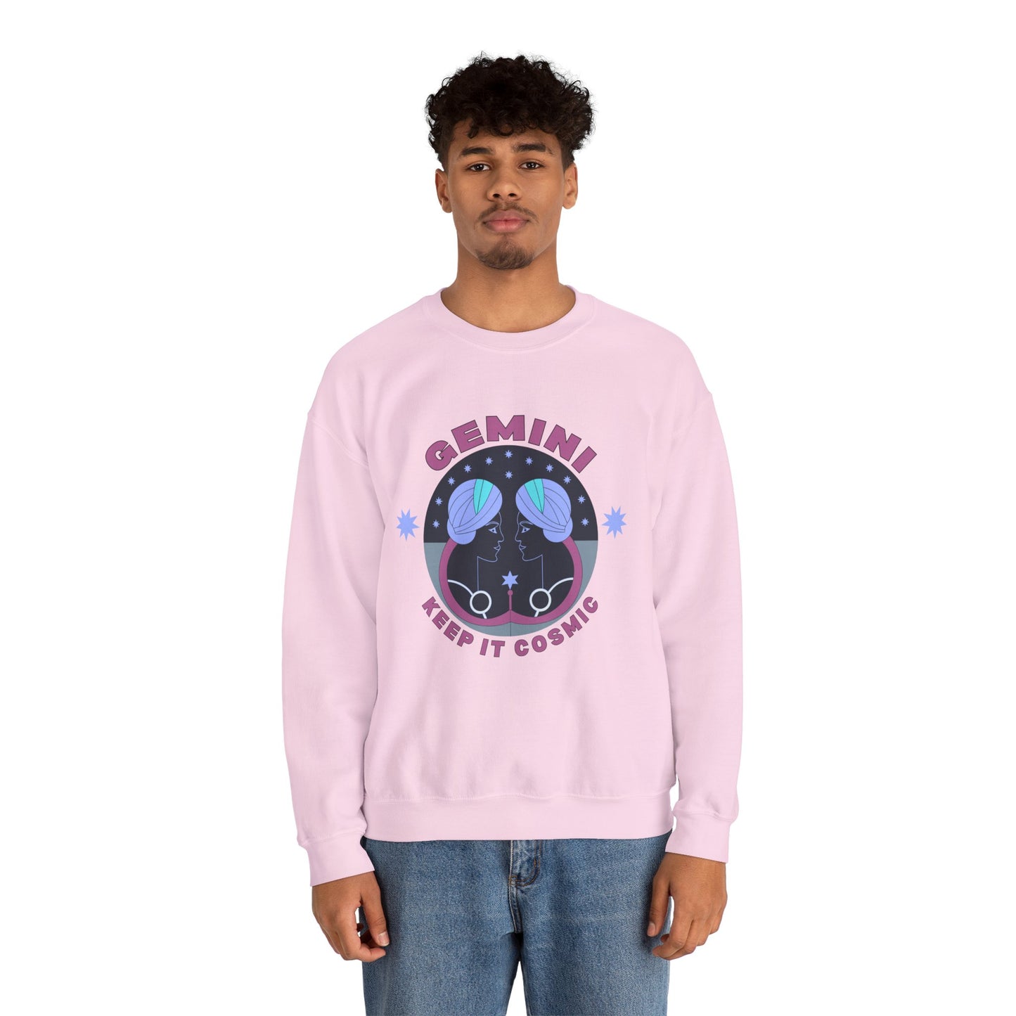 Keep It Cosmic - Retro Star Sign Astro Sweatshirt | Gemini