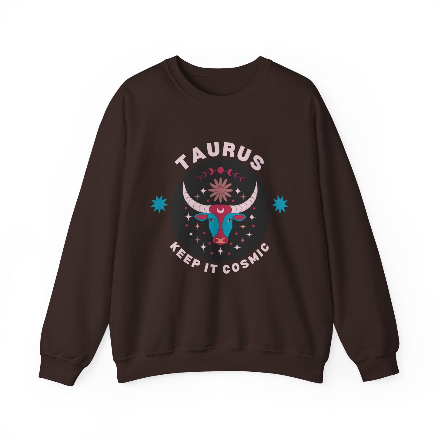 Keep It Cosmic - Retro Star Sign Astro Sweatshirt | Taurus