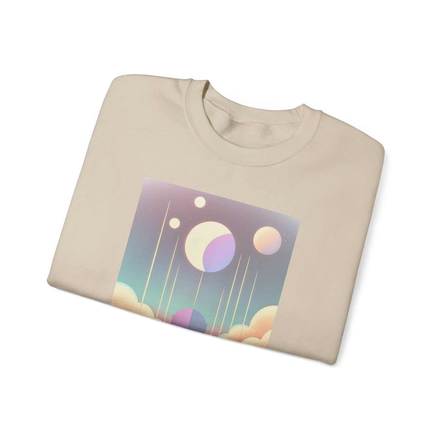 Keep It Cosmic Pastel Sweatshirt – Retro Celestial Aesthetic Crewneck
