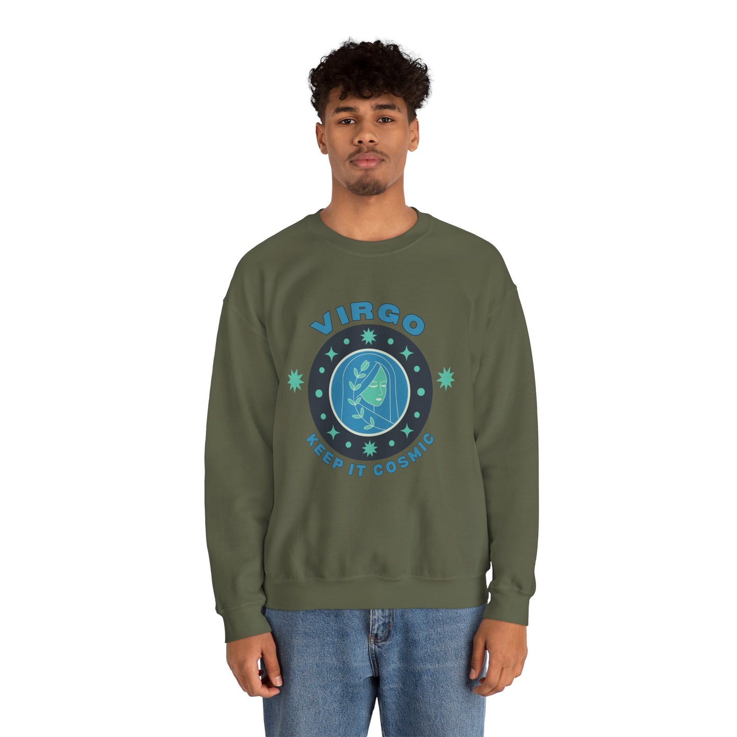 Keep It Cosmic - Retro Star Sign Astro Sweatshirt | Virgo
