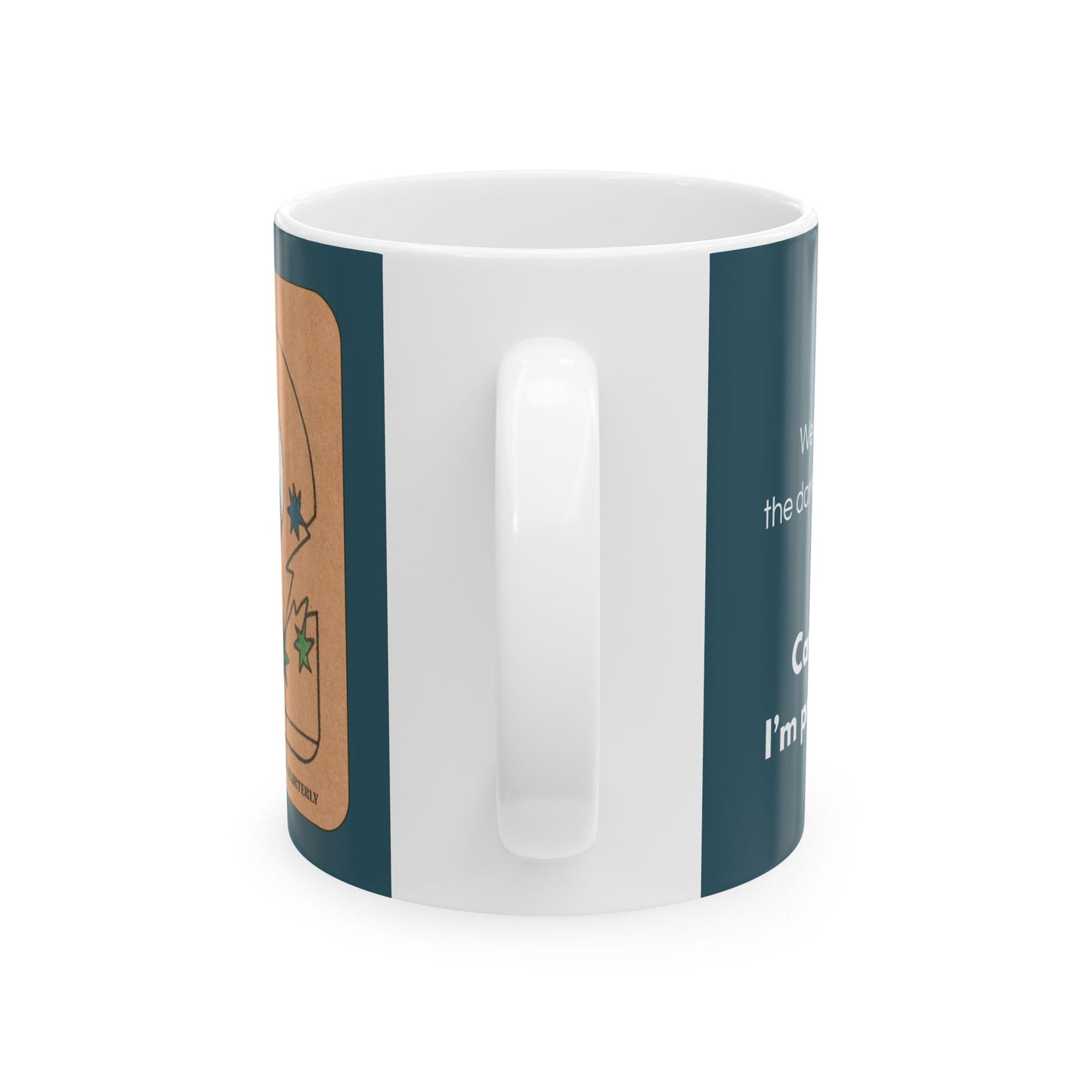 Dark Moon Mode “Can’t talk. I’m processing.” | Cosmic Art Ceramic Mug (11oz / 15oz)