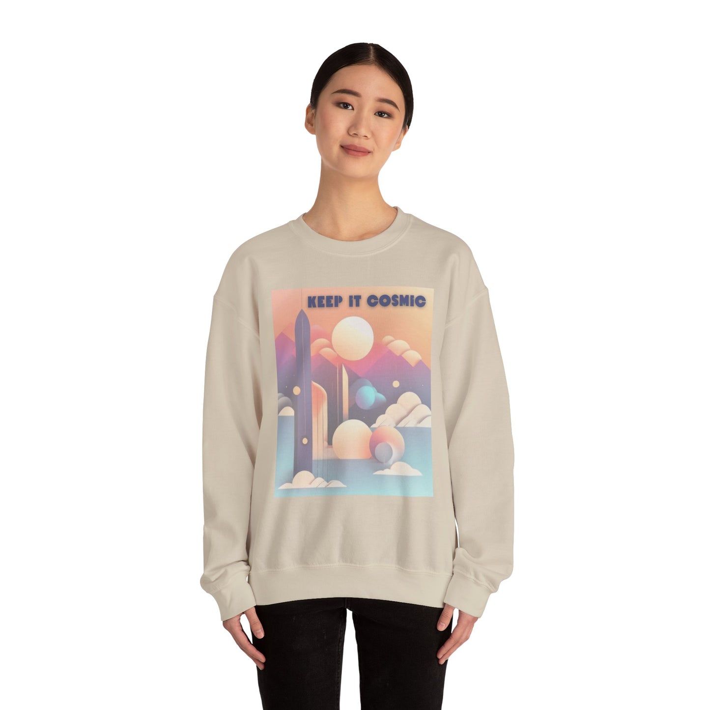 Pastel Cosmos Celestial Aesthetic Sweatshirt – Keep It Cosmic Crewneck