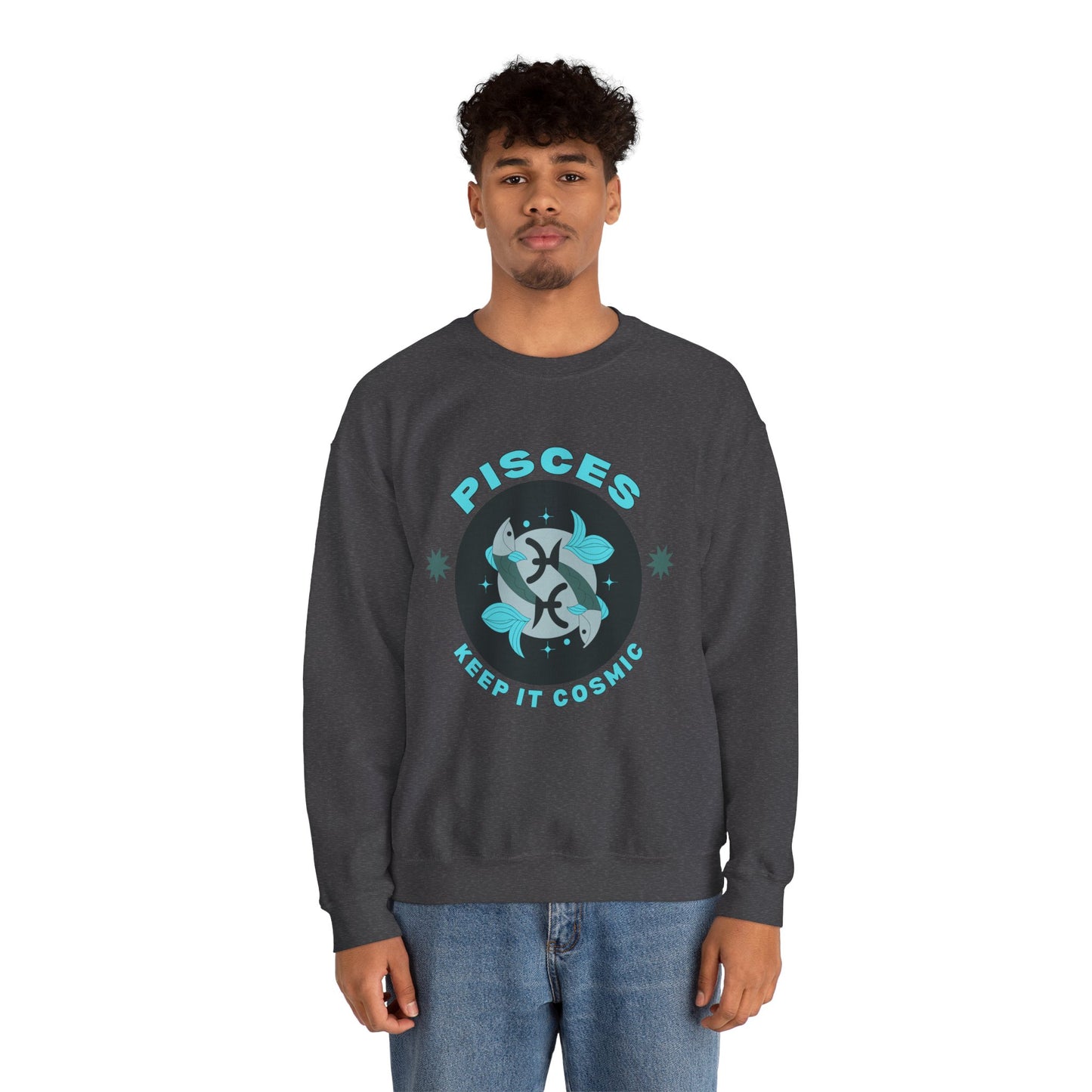 Keep It Cosmic - Retro Star Sign Astro Sweatshirt | Pisces