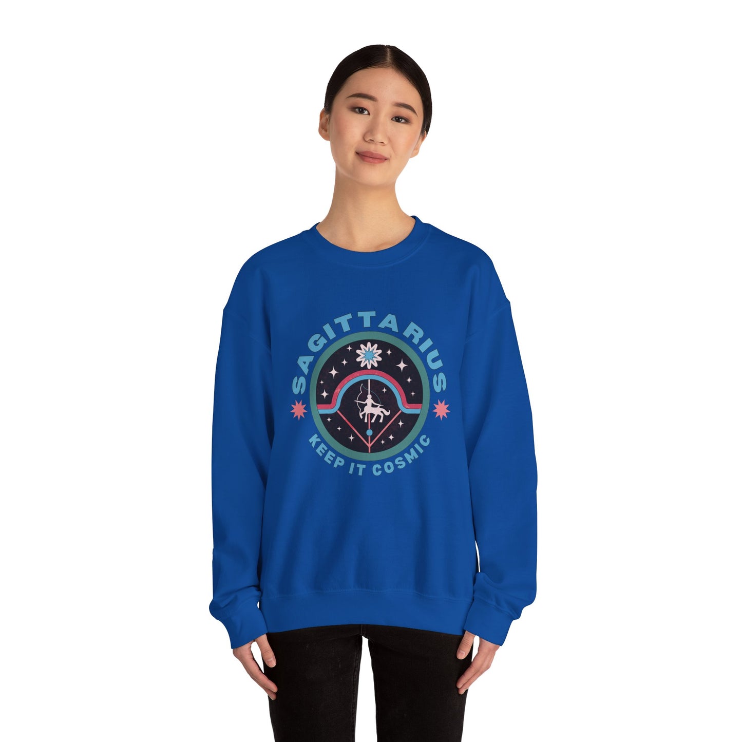 Keep It Cosmic - Retro Star Sign Astro Sweatshirt | Sagittarius