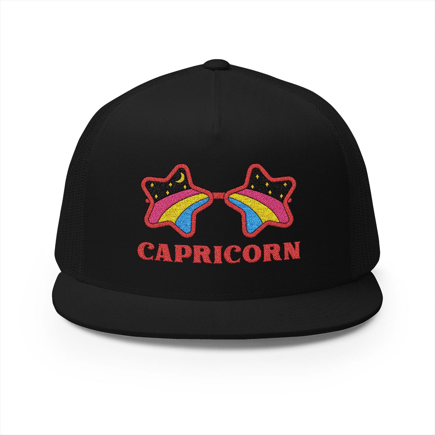 Retro Zodiac Sign Trucker Hat — Capricorn