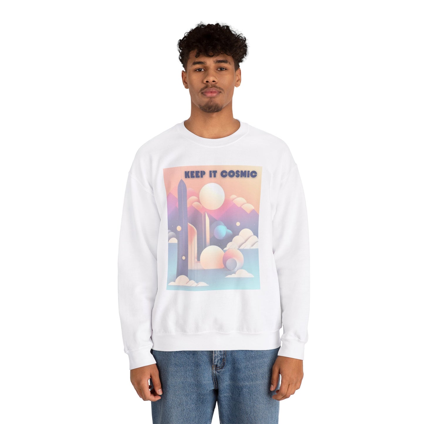 Pastel Cosmos Celestial Aesthetic Sweatshirt – Keep It Cosmic Crewneck