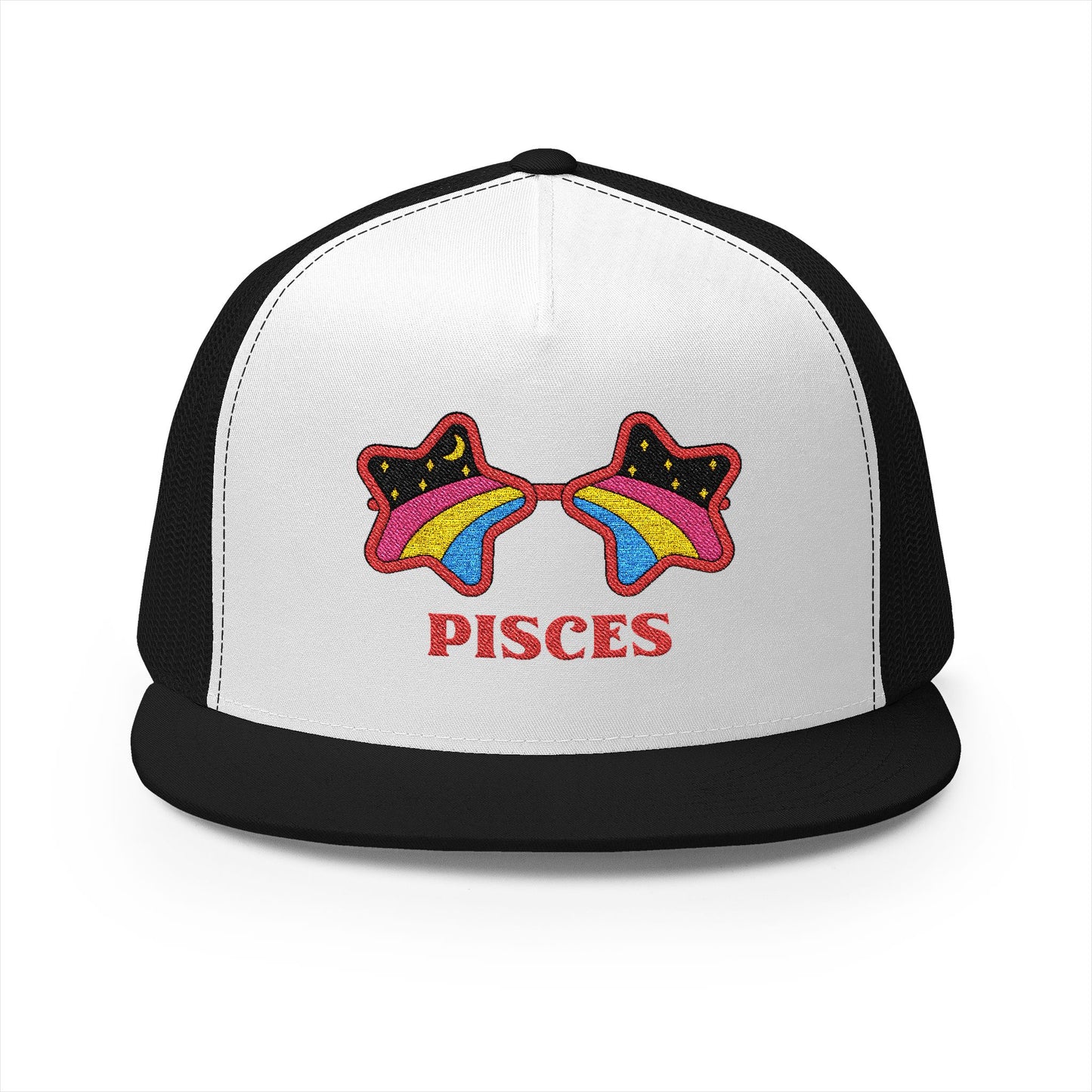 Retro Zodiac Sign Trucker Hat — Pisces