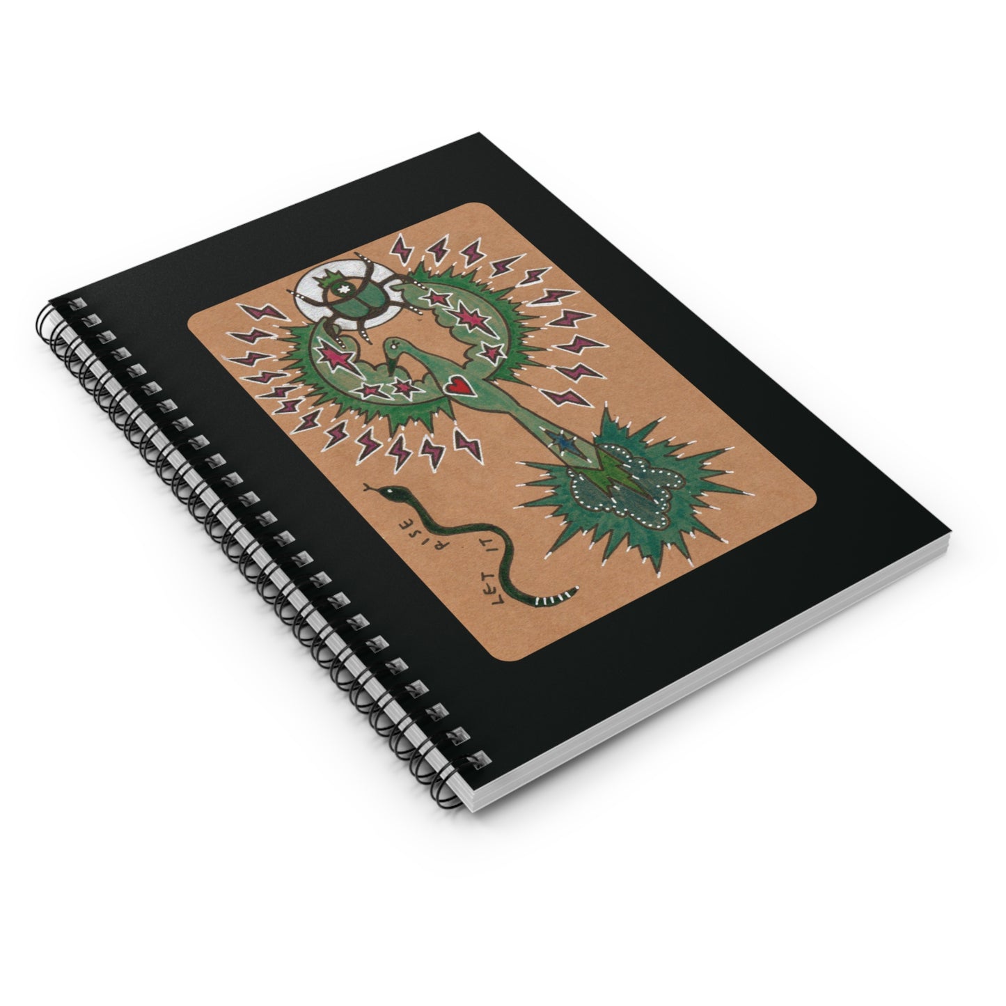 The Alchemy of Remembering Journal | Goddess Mnemosyne Spiral Notebook (6" x 8")